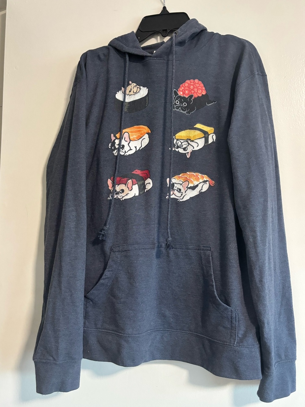 Unique Hoodie with French Bulldog Sushi 🍣